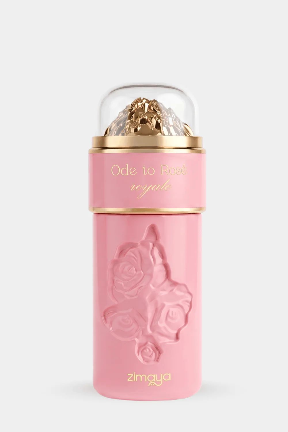 Zimaya Ode to Rosé Royale Eau de Parfum blush pink bottle front view