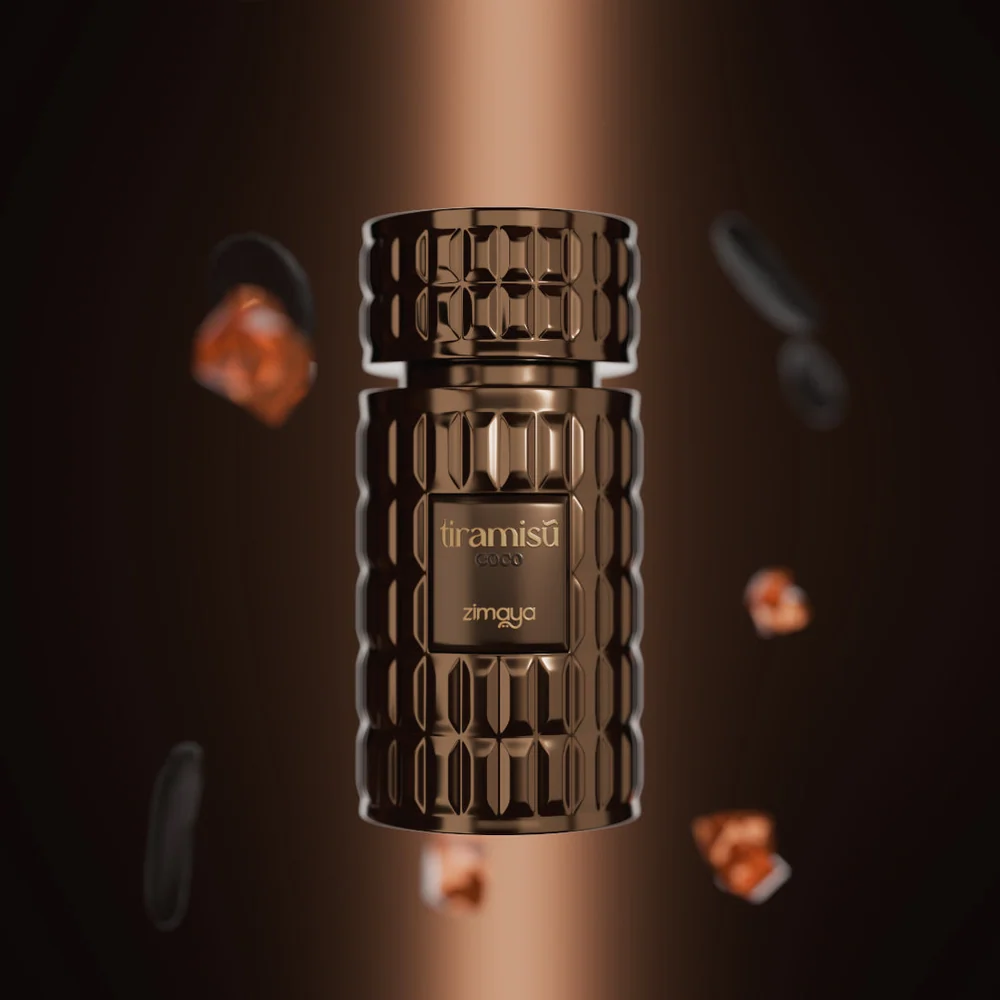 Zimaya Tiramisù Coco Eau de Parfum dramatic lifestyle shot