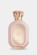 Zimaya Daiman Eden Eau de Parfum blush pink and gold bottle front view