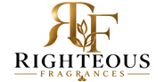 Righteous Fragrances gold RF logo
